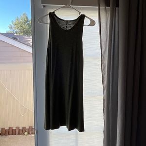 Madewell olive green tank dress